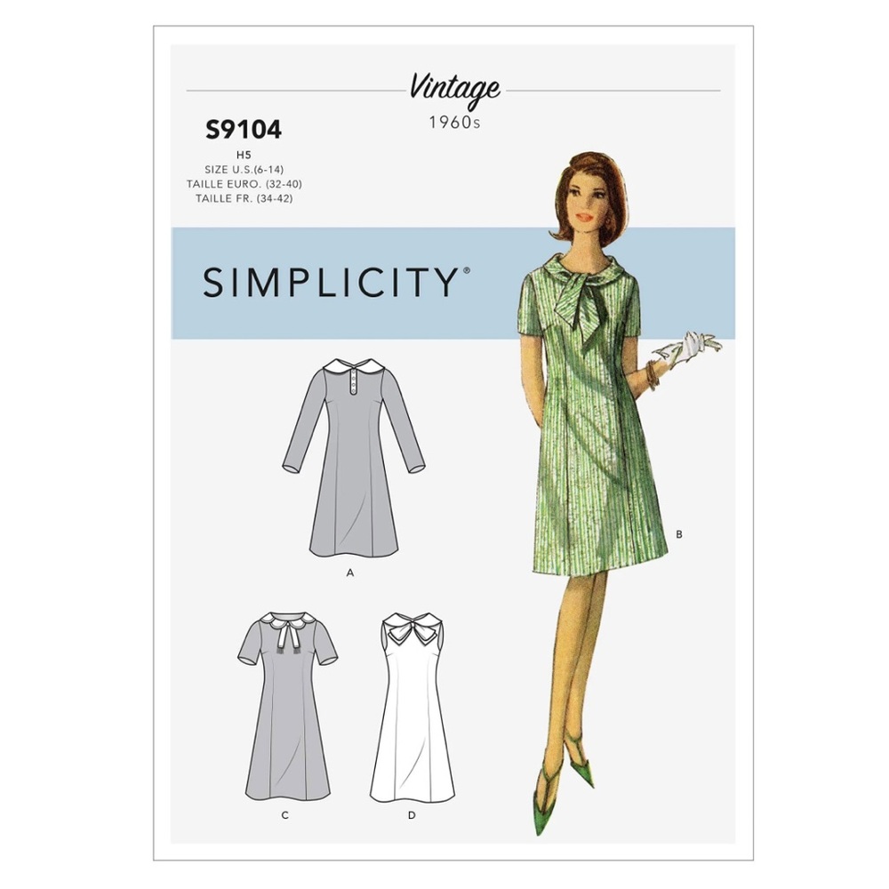 Simplicity 9104 Uncut Sewing Pattern Sizes 14-22